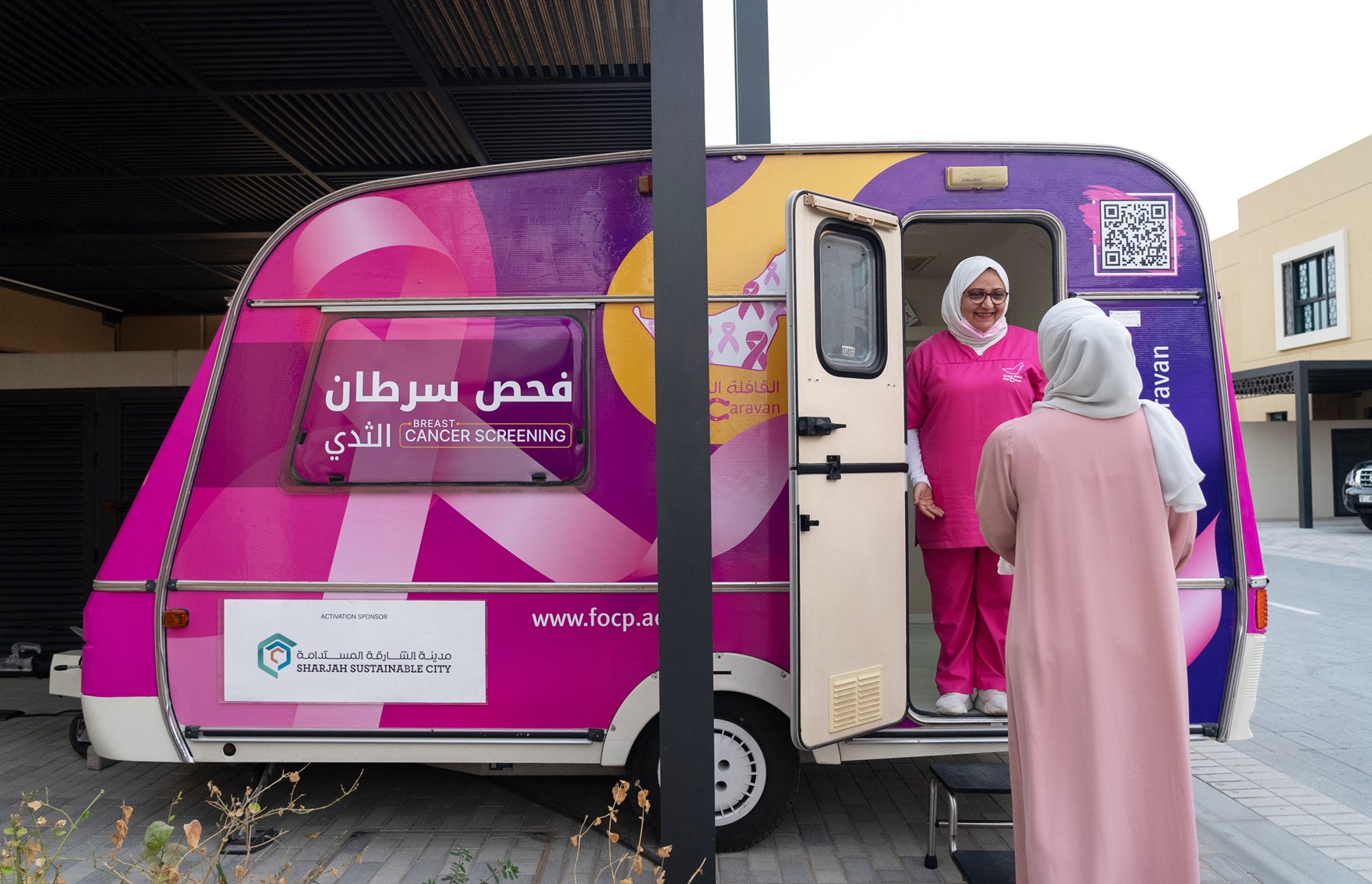 Pink Caravan Breast Cancer Screening in Sharjah Sustainable City - FOCP