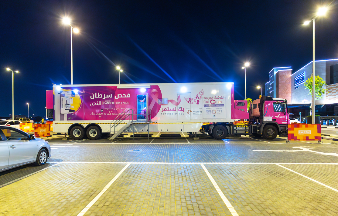 Pink Caravan Breast Cancer Screening in Suyoh Mall Sharjah - FOCP